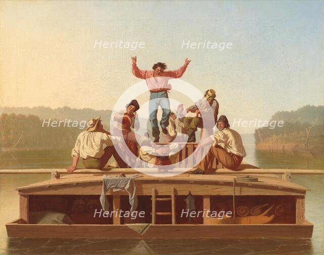 The Jolly Flatboatmen, 1846. Creator: George Caleb Bingham.