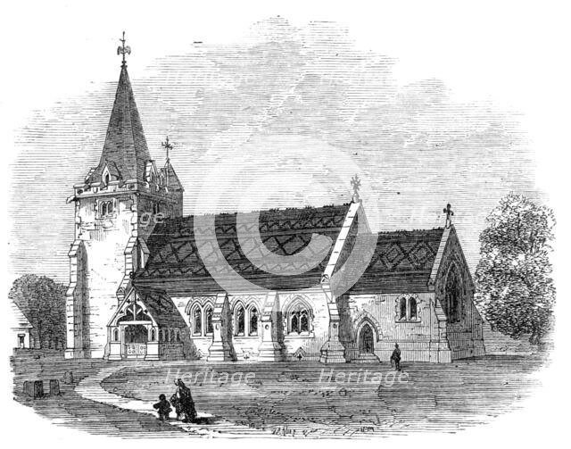 St. Giles's Church, Dallington, Sussex, 1864. Creator: Unknown.