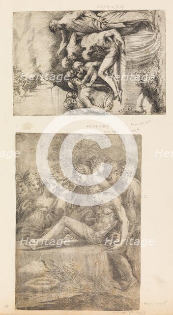 The Lamentation Over the Dead Christ, ca. 1545-50 (?). Creator: Andrea Schiavone.