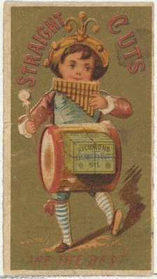 From the Girls and Children series (N65) promoting Richmond Straight Cut Cigarettes fo..., ca. 1886. Creator: Allen & Ginter.