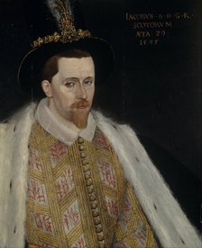 James VI and I (1566-1625), King of Scotland, 1595. Artist: Vanson, Adrian (?-c. 1602)