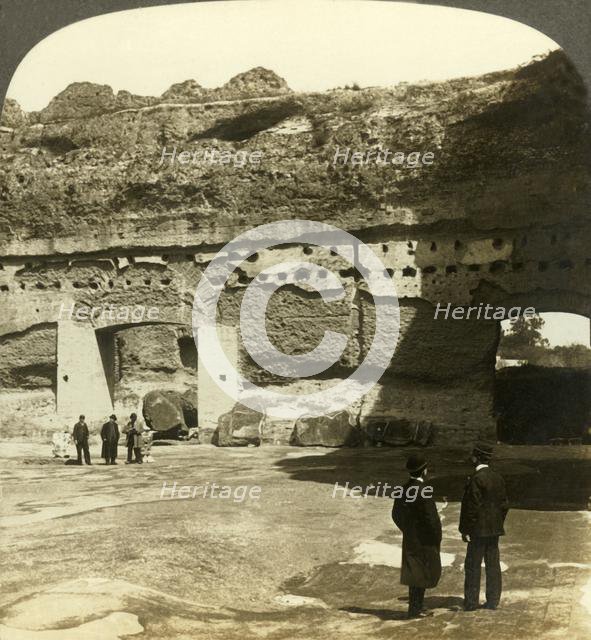 'Magnificent peristyle of the Baths of Caracalla (east), Rome, Italy', c1909. Creator: Unknown.