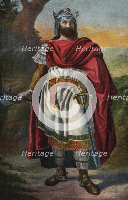 Don Alphonse I (Alonso) the Catholic (693-797), King of Asturias, son-in-law of Don Pelayo, inten…