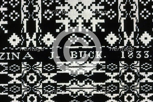 Coverlet, New York, 1833. Creator: Unknown.