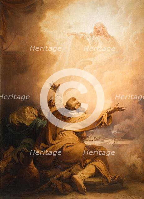 Christ Appearing To The Disciples At Emmaus, 1797. Creator: Philip James de Loutherbourg.