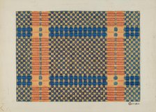 Coverlet (Reverse Side), 1935/1942. Creator: Cornelius Christoffels.