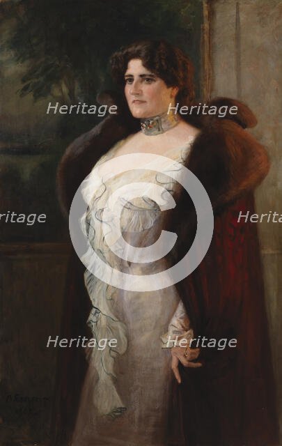 Portrait of Mrs. Lydia Nilsson Keirkner, 1902. Creator: Albert Edelfelt.
