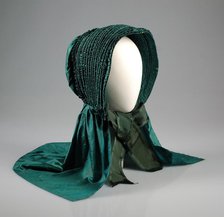 Bonnet, American, ca. 1845. Creator: Unknown.