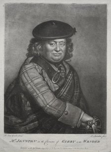 Alexander Jonston in the character of Gibby in "The Wonder", 1774. Creator: Joseph I Saunders (British).