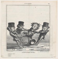 L'écartèlement rétabli, 1869.  Creator: Honore Daumier.