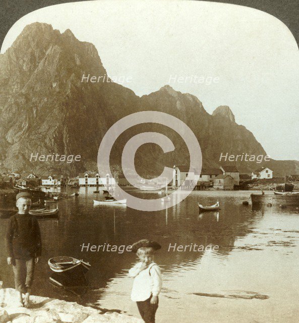 'Picturesque Svolvaer, a far north fishing station, Lofoten Islands, N. Norway', c1905. Creator: Unknown.