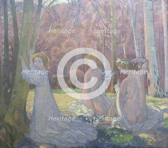 'Figures in a Spring Landscape (Sacred Grove)', 1897. Artist: Maurice Denis