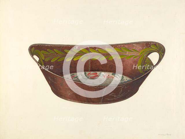 Bread Tray, c. 1941. Creator: Mildred Ford.