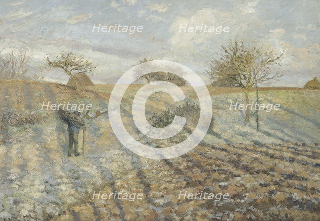 Hoarfrost (Gelée blanche). Artist: Pissarro, Camille (1830-1903)