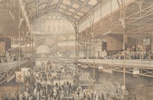 An Interior View of the New York Crystal Palace, 1853. Creator: Charles Parsons.