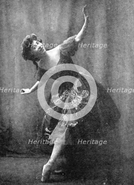 Mlle. Maria Baldina, of the Russian Imperial Ballet, who is appearing at the London Coliseum, 1909. Creator: Bert.