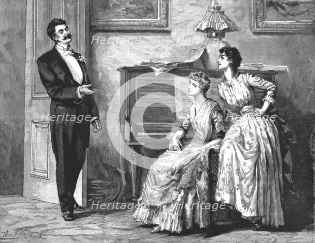 '" Madame Leroux"; By Francis Eleanor Trollope; "Goodness,Jersey, what a swell you are!"...', 1890. Creator: Percy Macquoid.