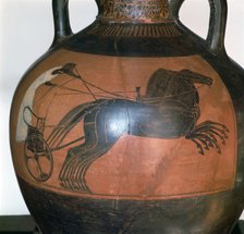 Greek vase depicting a chariot, c5th-6th century BC. Artist: Unknown