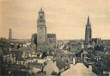 'The three Towers (the Belfry, the Cathedral and our Lady's Church)', c1910. Artist: Unknown.