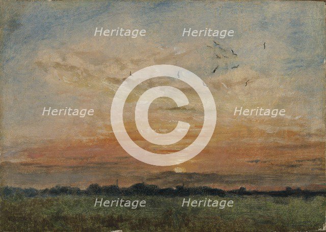 'Sunset', 1796-1837. Artist: John Constable.