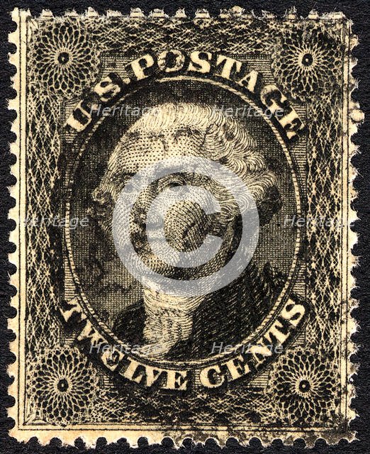 12c Washington single, 1857. Creator: Unknown.