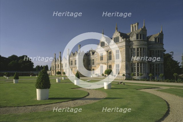 West front of Kirby Hall, Northamptonshire, 1998. Artist: N Corrie