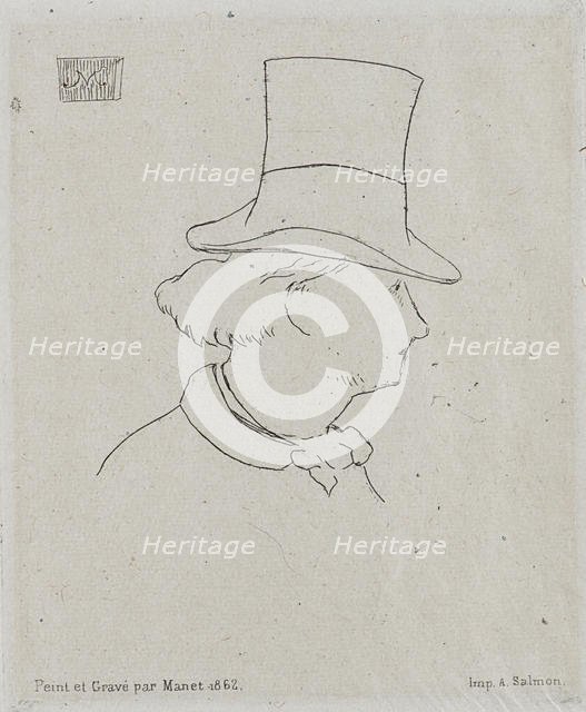 Portrait of Charles Baudelaire (1821-1867). Creator: Manet, Édouard (1832-1883).