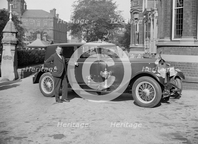 Lanchester Straight Eight of A Millership at the Southport Rally, 1928. Artist: Bill Brunell.