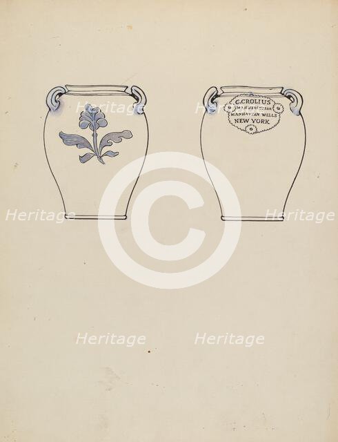 Jar, c. 1936. Creator: Charles Caseau.