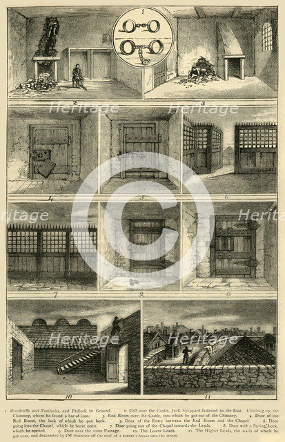 'Jack Sheppard's Escapes', (c1872). Creator: Unknown.