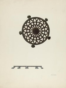 Trivet, c. 1939. Creator: Albert Rudin.