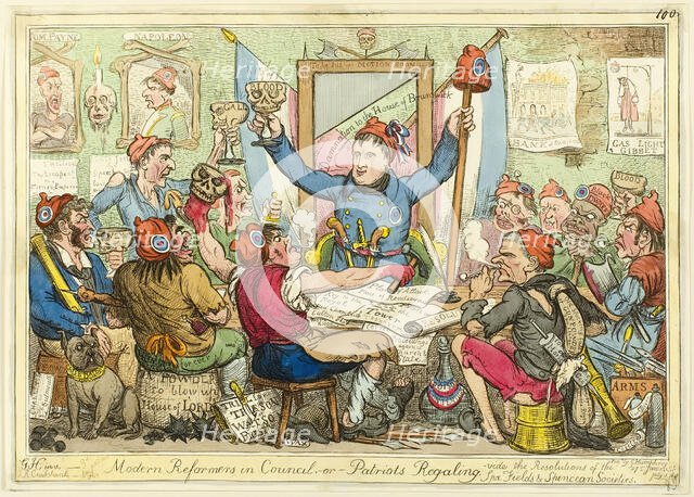 Modern Reformers in Council, published July 3, 1818. Creator: Isaac Robert Cruikshank.