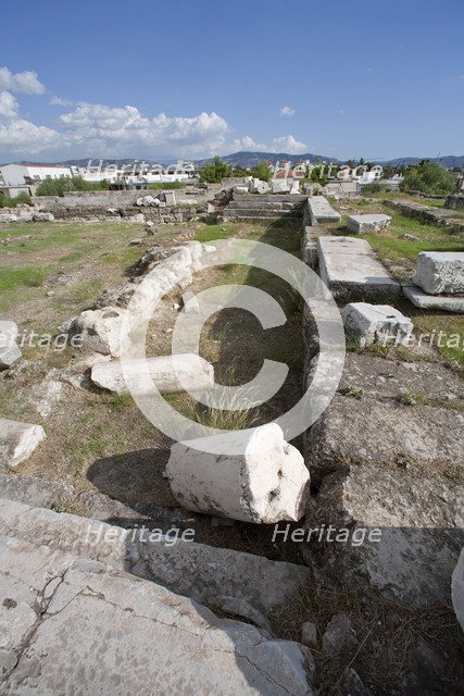 The bouleuterion at Eleusis, Greece. Artist: Samuel Magal