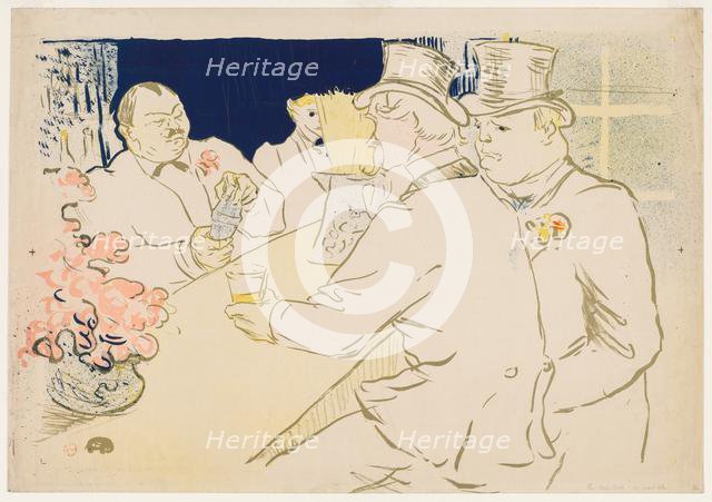 The Irish and American Bar, Rue Royale, 1896. Creator: Henri de Toulouse-Lautrec (French, 1864-1901).