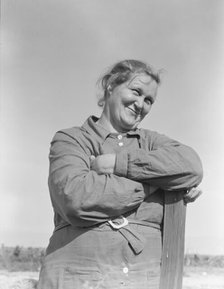 Arkansas mother, now a rural rehabilitation client, Tulare County, California, 1938. Creator: Dorothea Lange.