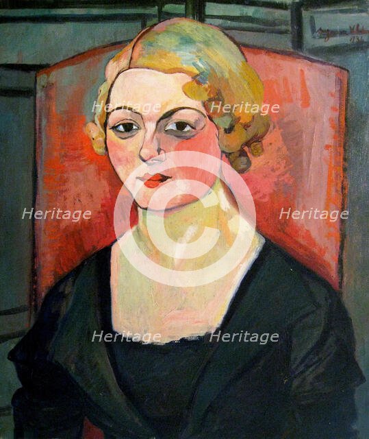 Portrait of Geneviève Carmax-Zoegger, 1936. Creator: Valadon, Suzanne (1865-1938).