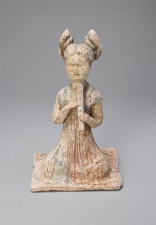 Female Musician, Tang dynasty (A.D. 618-907), late 7th/early 8th century. Creator: Unknown.