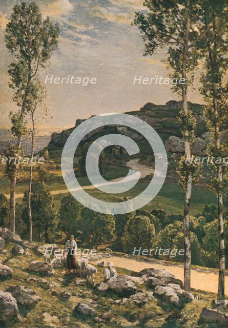 'A Mountain Road in Provence', 1904, (c1930). Creator: Herbert Edwin Pelham Hughes-Stanton.