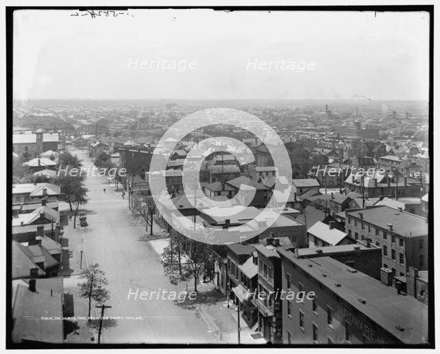 Columbus, Ohio, from the court house, between 1900 and 1915. Creator: Unknown.