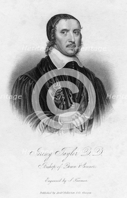 Jeremy Taylor (1613-1667), English clergyman, 19th century.Artist: Samuel Freeman