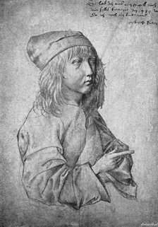'Albrecht Durer at the age of thirteen. From a drawing by himself', 1484, (1906).  Artist: Albrecht Durer.