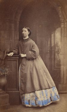 Girl standing at a dais, 1862-1864. Creator: Ross and Thompson.