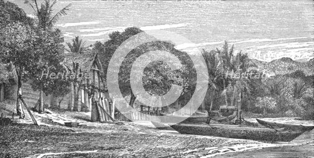 'Nossi-be, Madagascar; A Birds-eye View of Madagascar', 1875. Creator: M.D Charnay.