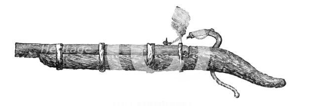 Early matchlock-gun, 1881. Creator: Unknown.