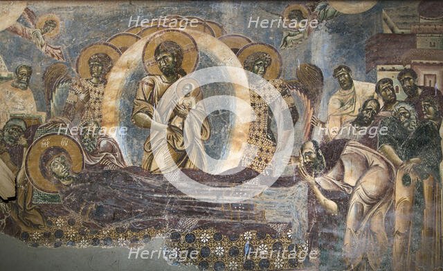 The Dormition of the Virgin, 12th century. Creator: Byzantine Master ().