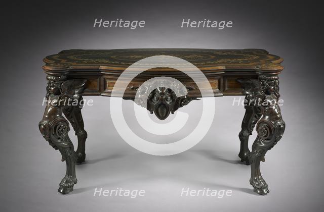 Center Table, c.1860. Creator: Gustave Herter Firm (American).
