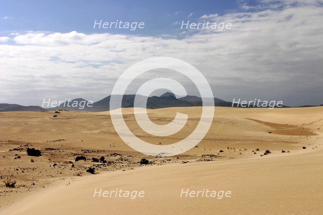 Sand Dunes, Corralejo, Fuerteventura, Canary Islands.