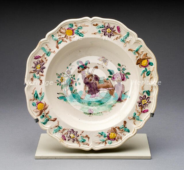 Soup Bowl, Staffordshire, c. 1760. Creator: Staffordshire Potteries.