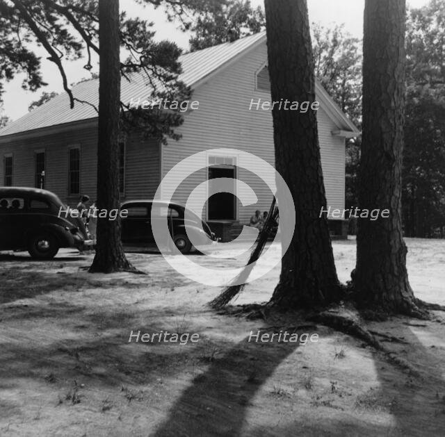 Churchyard on annual cleaning up day, Wheeley's Church, Person County, North Carolina, 1939. Creator: Dorothea Lange.