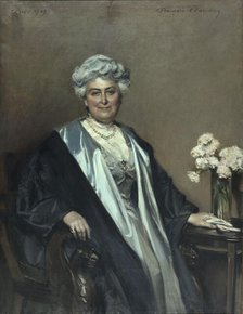 Portrait of Madame Soyer, 1909. Creator: Francois Flameng.
